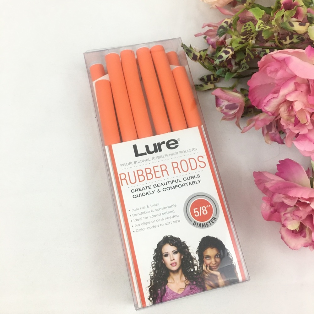 LURE 5/8” Rubber Rods Hair Rollers